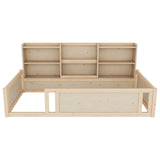 Twin Engineered Wood Platform Bed Natural