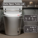 Smart Toilet with Bidet Built in, Bidet Toilet with Heated Seat, Foot Kick