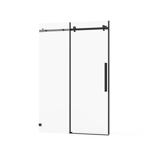 48" x 72" Frameless Sliding Shower Door Tempered Glass