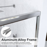 (NEW) 56"-60"W*72" H Semi-Frameless Double Sliding Shower Door