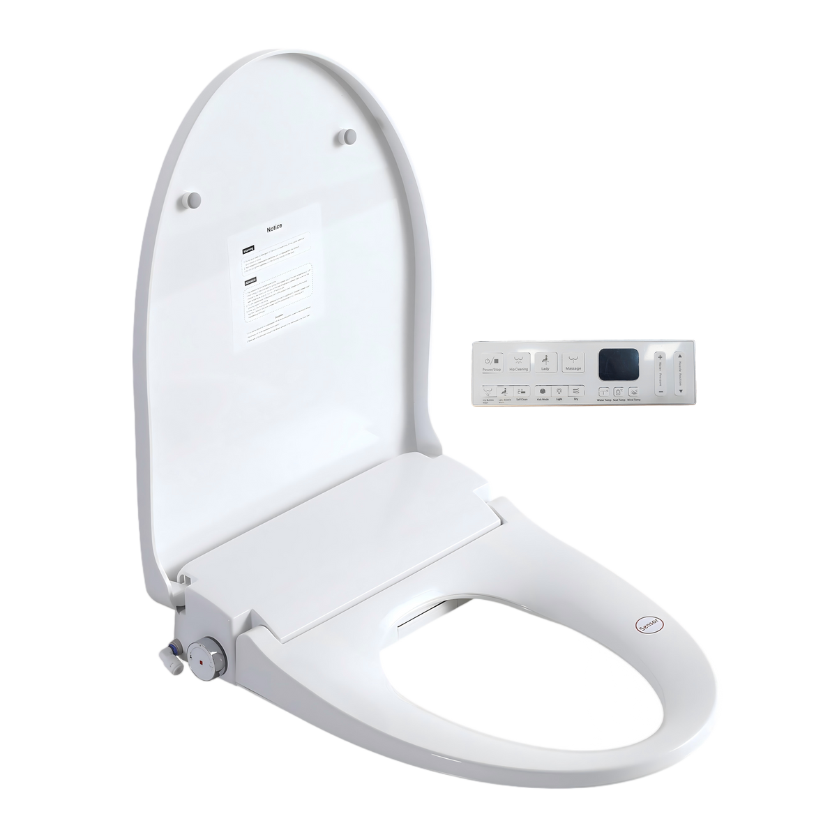 Smart Bidet Toilet Seat with Side Knob Adjustable Heated Seat