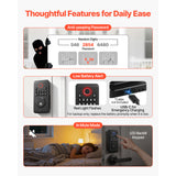 Keyless Entry Door Lock with Handle Set, Electronic Keypad Deadbolt