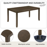 Wood Dining Set Walnut