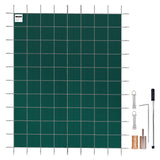 14x26 ft Rectangle Inground Pool Safety Cover Green Mesh