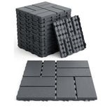 Interlocking Deck Tiles 44 Pack 12"x12" Waterproof Non-Slip Grey