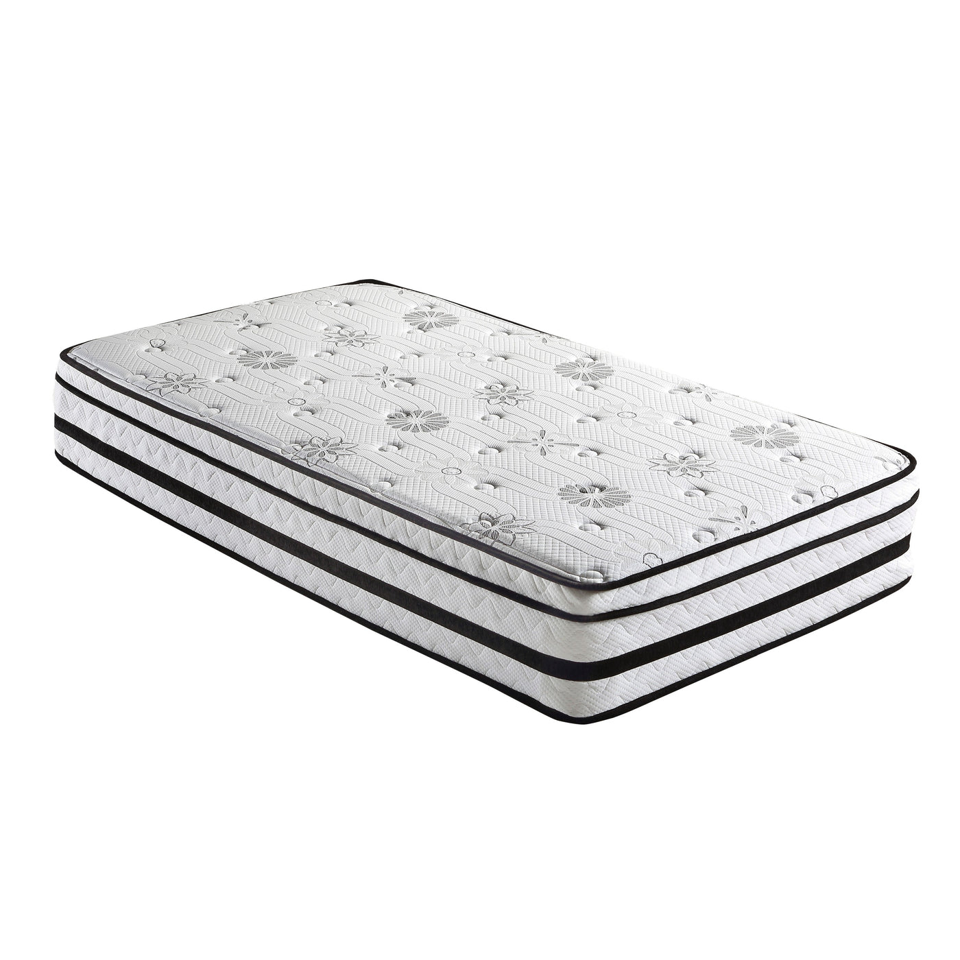 12-inch Twin Hybrid Mattress with Quilted Cover Plush Foam