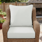 Deep Seat Cushion Set 24x24" Waterproof Fade Resistant Patio