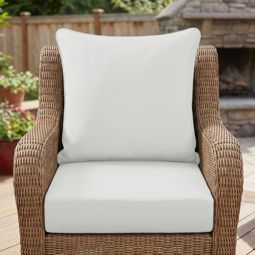 Deep Seat Cushion Set 24x24" Waterproof Fade Resistant Patio