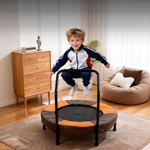 36" Foldable Mini Trampoline for Kids Ages 1-6