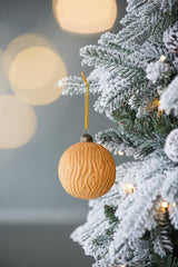 3.9" Glass Christmas Ball Ornaments Set of 6 Holiday Decor