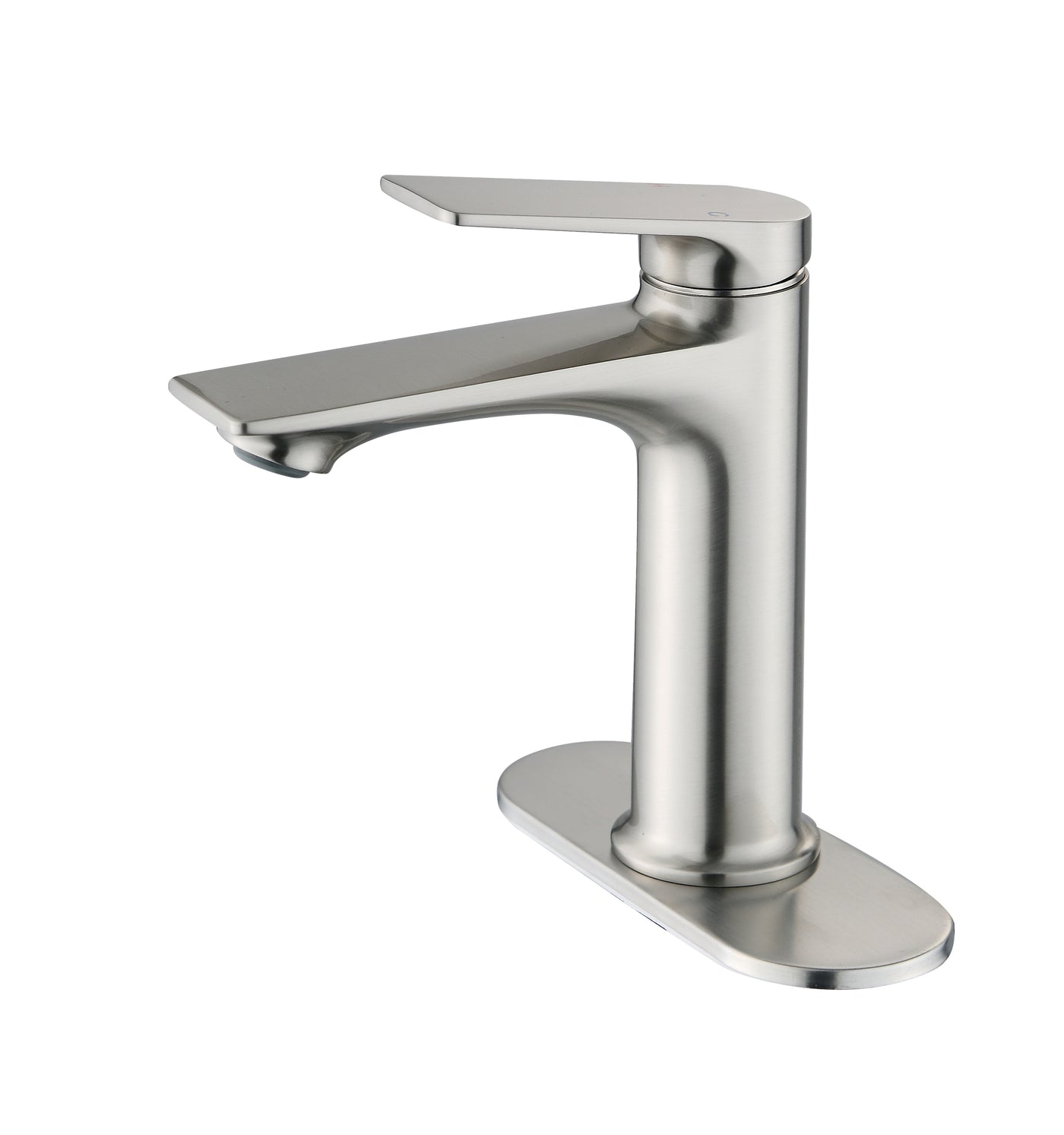 Brushed Nickel Single Handle Bathroom Faucet