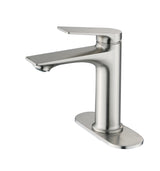 Brushed Nickel Single Handle Bathroom Faucet