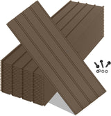 20 Pcs Corrugated Galvanized Metal Roofing Panels Brown