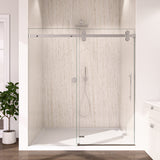 56-60"W x 72"H Frameless Sliding Shower Door Enclosure