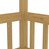 Twin Pine Canopy Bed Natural
