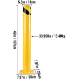 Safety Bollard, 42 Inch Height Bollard Post