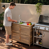 Utility Sink with Cabinet, Freestanding Utility Sink