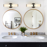 Wall Sconce Set of 2 - Faux Marble Resin, Black Iron Frame