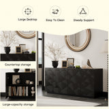 Sideboard Buffet Cabinet, 4 Doors Modern Accent Storage Sideboard