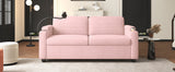 Pink Corduroy Sleeper Sofa Loveseat Full Size Mattress USB