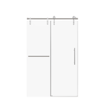 Frameless Single Sliding Shower Door 46-48"W x 76"H Tempered Glass