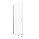 34"W x 72"H Frameless Circular Pivot Shower Door in Chrome With 1/4" (6mm)