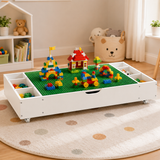 The 3 in 1 Reversible Kids Activity Table and Toy Organizer Compatible