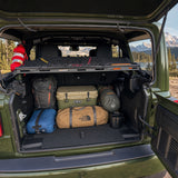 Black Rear Trunk Cargo Rack Basket Tray For 2007-2026 Jeep Wrangler JK JL