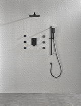 Wall Mounted Shower System 6 Body Sprays Hand Shower