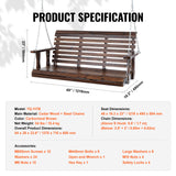 Wood Outdoor Bench Brown