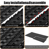 24 pieces of dark gray outdoor terrace deck tiles