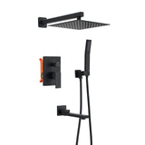 10" Rain Shower Head System with Handheld Sprayer Matte Black