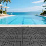 12-inch ZZ style interlocking deck tiles