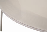 Oval Metal Outdoor Dining Table Off White