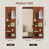 47.6 x 15.7 inch multi-functional design panel wall-mounted full-length mirror