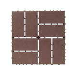 Plastic interlocking decking tiles, 44 packs of terrace decking tiles