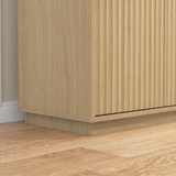 4 Door Sideboard Buffet Cabinet with Power Outlet