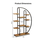 62.2 Inch Tall Metal Indoor Plant Stand with Grow Lights