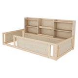 Twin Engineered Wood Platform Bed Natural