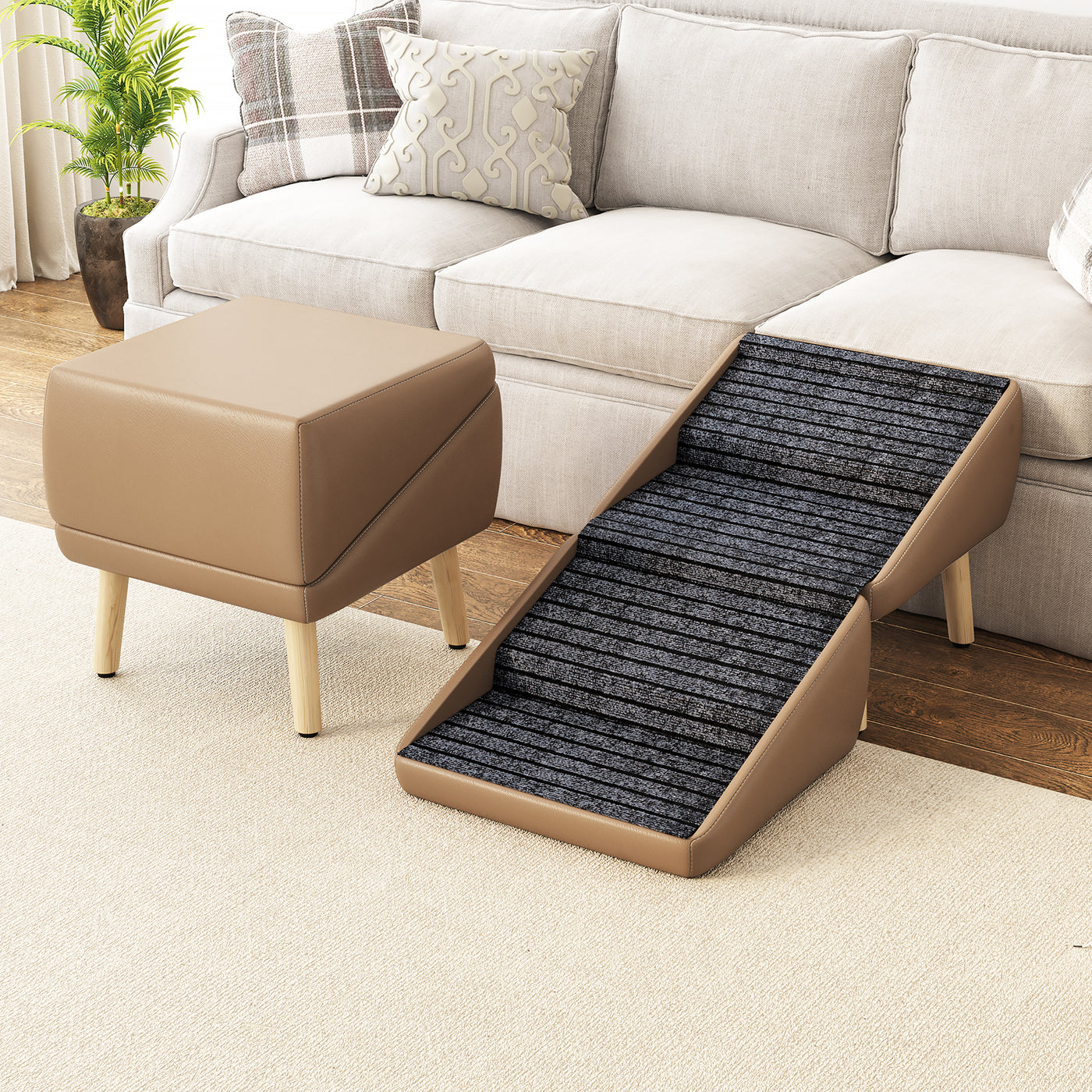 Foldable Pet Steps Ottoman for Small Dogs