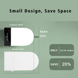 Compact Smart Toilet with Bidet Seat Built-in, Modern Tankless Design