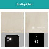 Blackout Indoor curtain grommets with coating, beige, 52*63 inch, 2 Panels