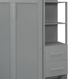 Full Engineered Wood Murphy Bed Gray
