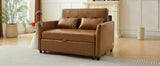 Brown Convertible Sleeper Sofa Bed with USB Ports 51.57