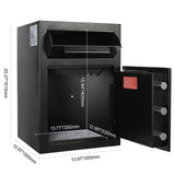 2.5 Cub Depository Safe, Deposit Safe with Drop Slot, Electronic Code Lock