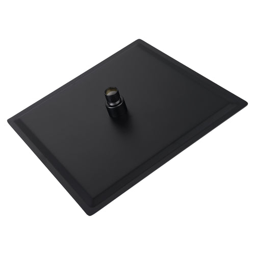 8" Square Matte Black Rain Shower Head Ceiling Wall Mount
