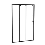 48"W× 76"H Triple Bypass Sliding Shower Door With 5/16 In. (8mm) Clear Glass