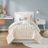 Comforter Set - 4-Piece - Twin/Twin XL - Brushed Polyester Print