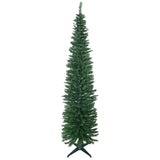 HOMCOM 7' Artificial Pencil Christmas Tree, Slim Xmas Tree with 499 Realistic Br