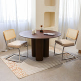 Set of 2 Fabric Dining Chair Champagne